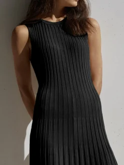 Camille Knit Pleat Maxi Dress