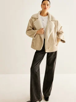 Cashmere-Blend Button Fleece Jacket
