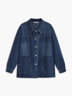 Casual Breasted Lapel Denim Jacket