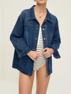 Casual Breasted Lapel Denim Jacket