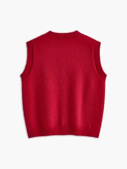 Casual Button Up Sweater Vest