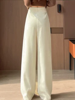 Casual Corduroy Pants Without Belt