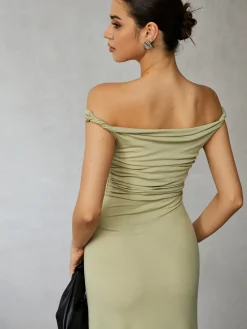 Casual Off Shoulder Long Dress