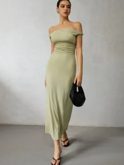 Casual Off Shoulder Long Dress