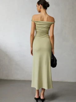 Casual Off Shoulder Long Dress