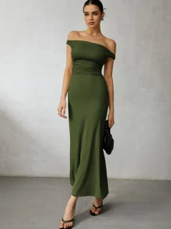 Casual Off Shoulder Long Dress