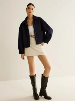 Casual Pockets Button Jacket
