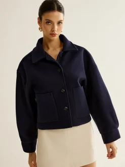 Casual Pockets Button Jacket