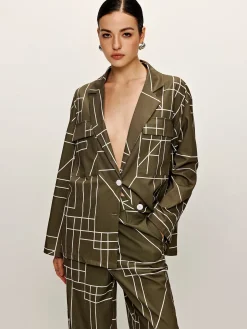 Casual Printed Lapel Shirt