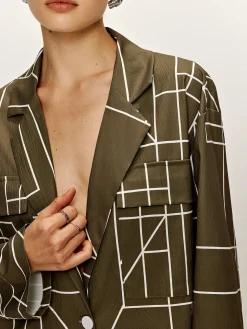 Casual Printed Lapel Shirt