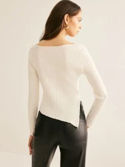 Casual Split Knit Top