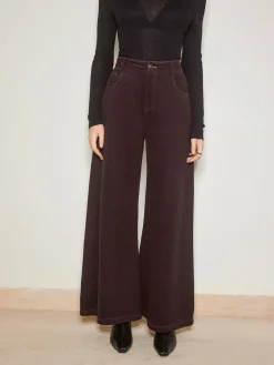 Casual Wide-Leg Denim Pants