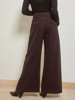 Casual Wide-Leg Denim Pants
