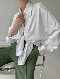 Charlotte Oversized Button Up Collared Shirt