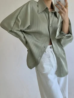 Charlotte Oversized Button Up Collared Shirt