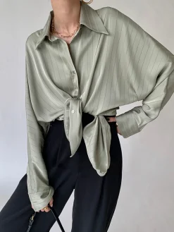 Charlotte Oversized Button Up Collared Shirt