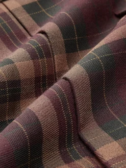 Checked Pleated Mini Skirt