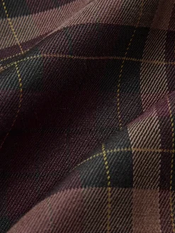 Checked Zipper Mini Skirt