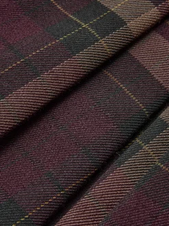 Checked Zipper Mini Skirt