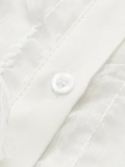 Chiffon Tassel Polo Shirt