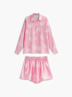 Chill Life Plant Print Shorts Set