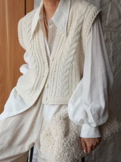 Chunky Knit V-Neck Button Cardigan