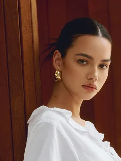 Chunky Teardrop Statement Earrings