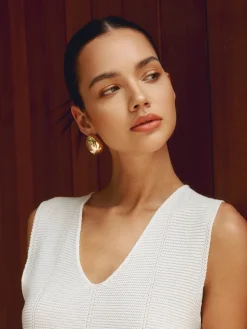 Chunky Teardrop Statement Earrings
