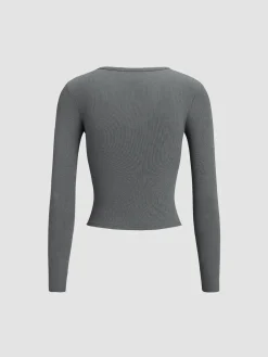 Classic V-Neck Long Sleeve Shirt