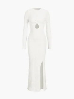 Coastal Allure Knotted Long Sweater Dress