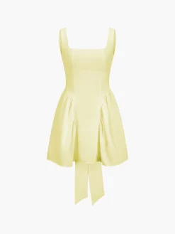 Coastal Cowgirl Open Back Zippered Short Dress