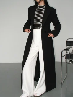 Collar Pocket Blazer Coat