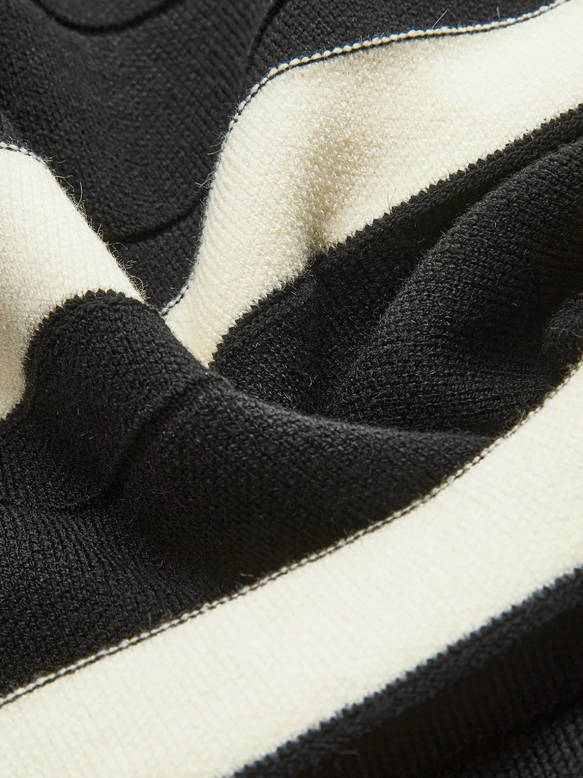 Color Block Knit Midi Skirt