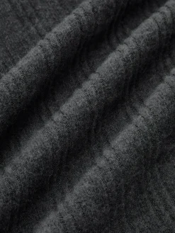 Color Block Panel Lapel Knit Dress