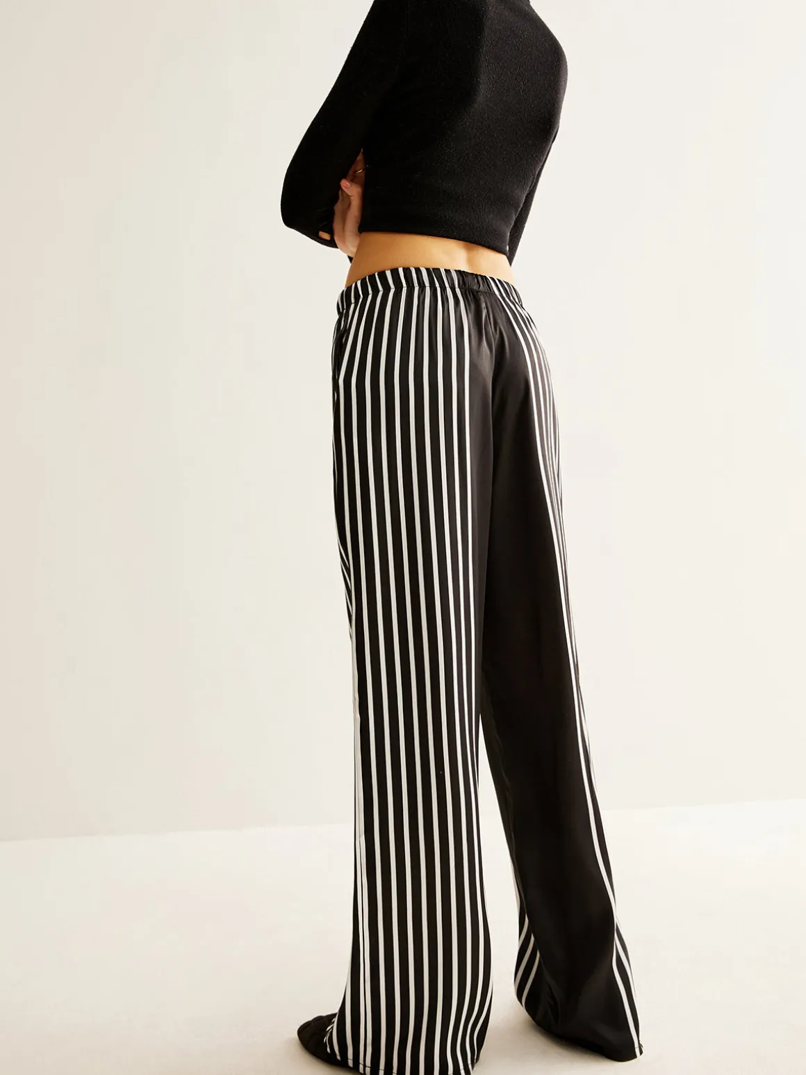 Color Block Pinstripe Lapel Pants Set