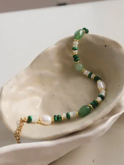 Colorful Pearl Malachite Bracelet