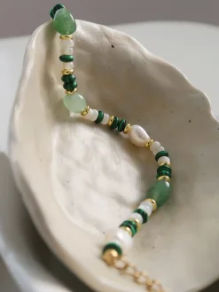 Colorful Pearl Malachite Bracelet