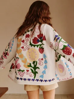 Colorful Printed Charming Winter Coat