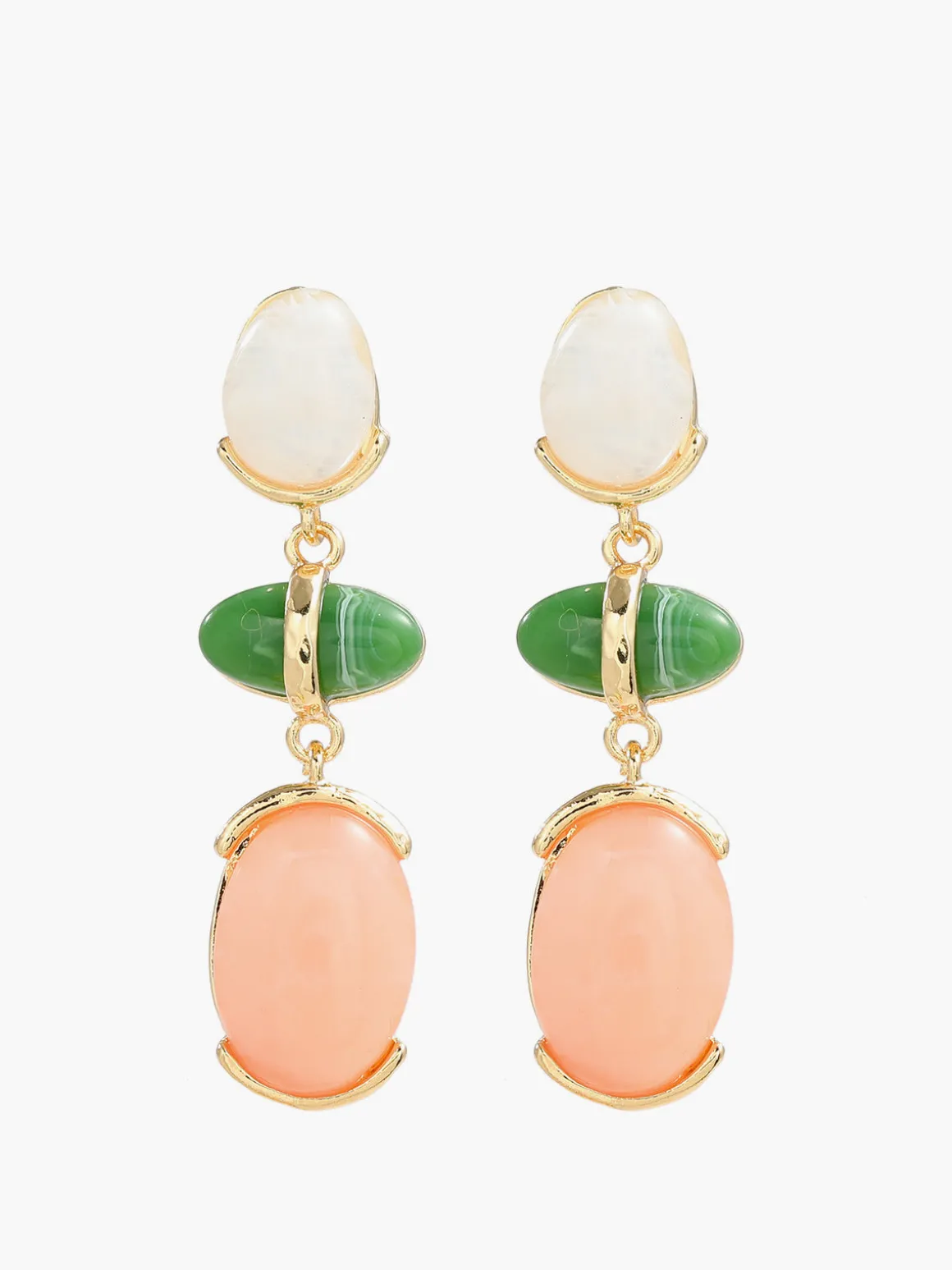 Colorful Rhinestone Pendant Earrings