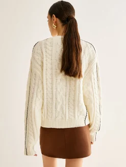 Contrast Binding Button Cardigan