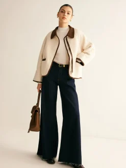 Contrast Binding Minky Jacket