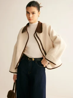 Contrast Binding Minky Jacket