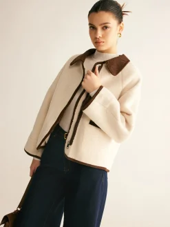 Contrast Binding Minky Jacket