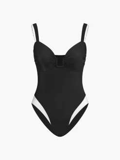Contrast One-Piece Swimsuit