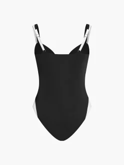 Contrast One-Piece Swimsuit