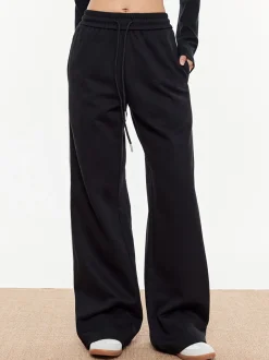 Contrast Piping Drawstring Sweatpants