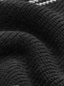 Contrast Piping Panel Cozy Cardigan