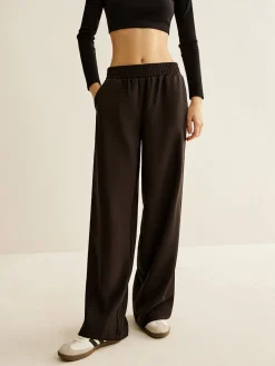 Contrast Striped Elastic Waist Pants