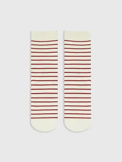 Contrast Striped Stacking Socks