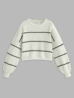 Contrast Striped Sweater